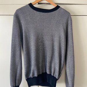 Mr. Porter Crewneck Sweater Blue and White